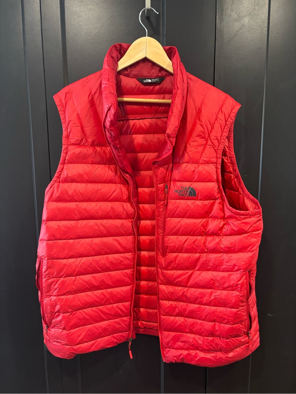 The North Face Red Puffer Vest